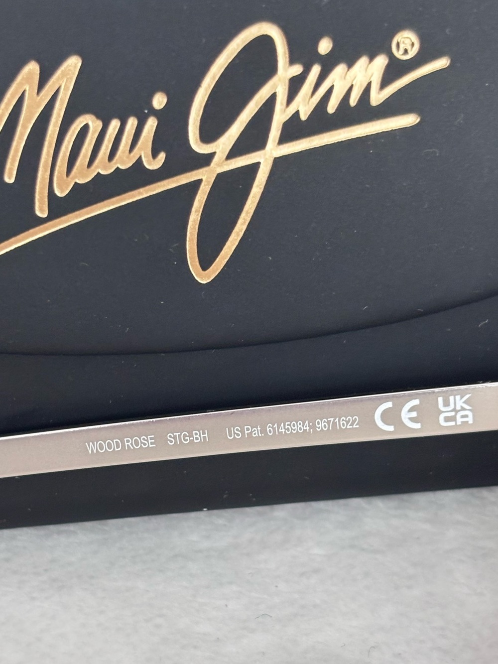 MAUI JIM Wood Rose Butterfly Navy Polarized Sunglasses with Case MJ870-03--NEW - Picture 11 of 16